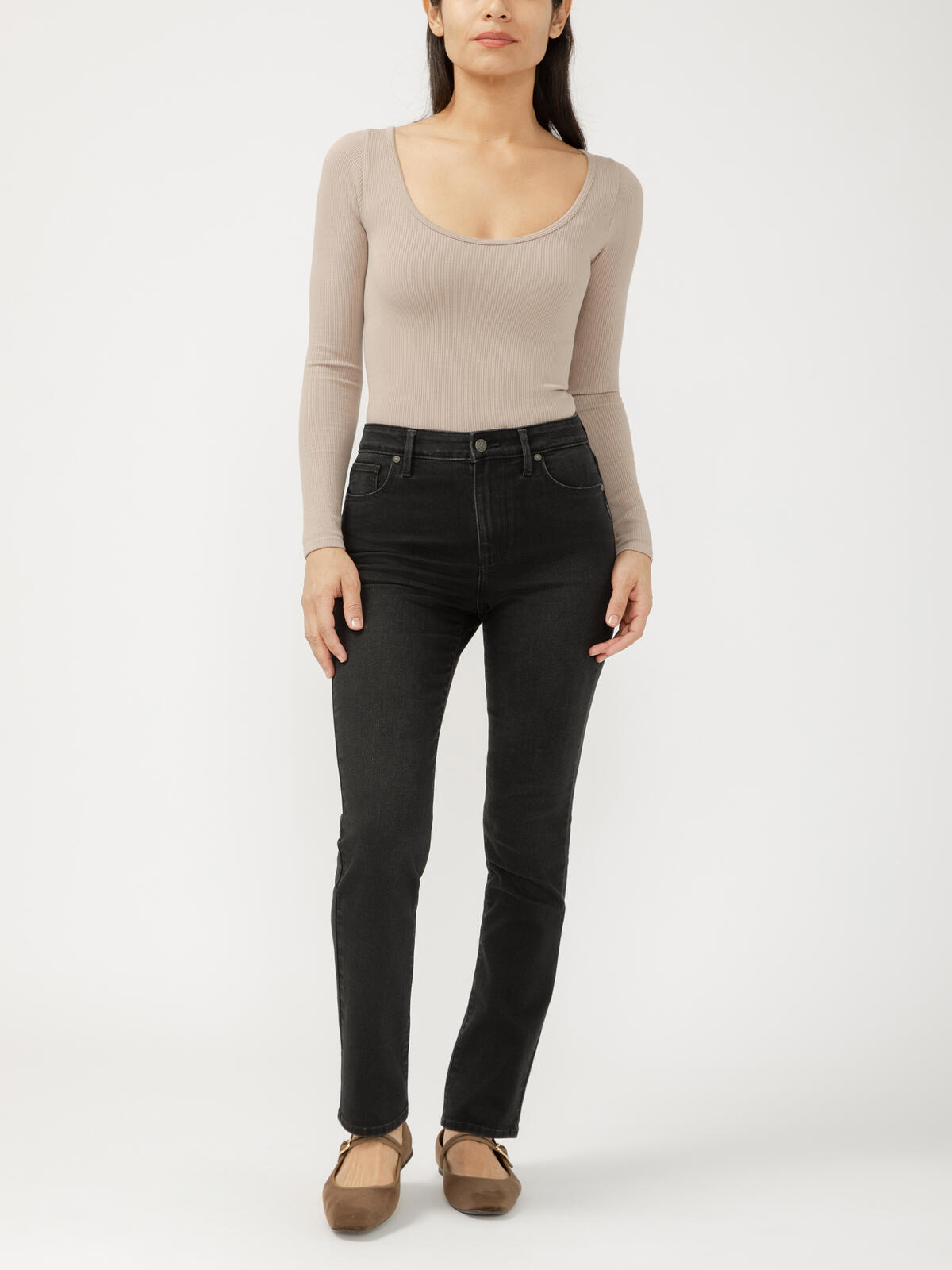 Isbister High Rise Straight Leg Luxe Stretch