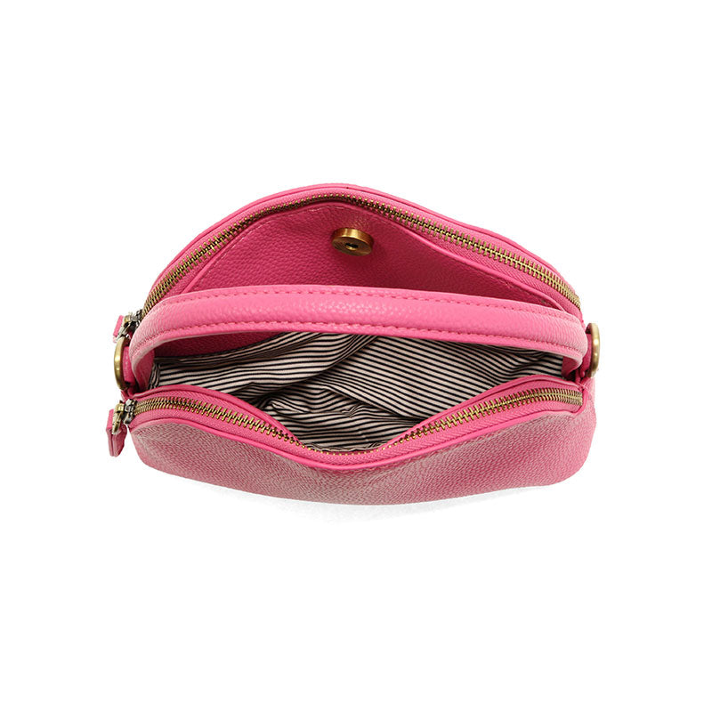 Larissa Double Zip Dome Crossbody