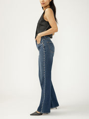 Highly Desirable High Rise Studded Trouser Leg
