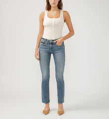 Suki Mid Rise Straight Leg Jeans