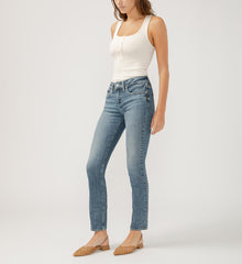 Suki Mid Rise Straight Leg Jeans