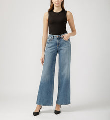 Suki Mid Rise Wide Leg Jeans