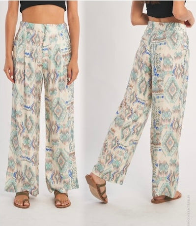 Straight Leg Pattern Pants