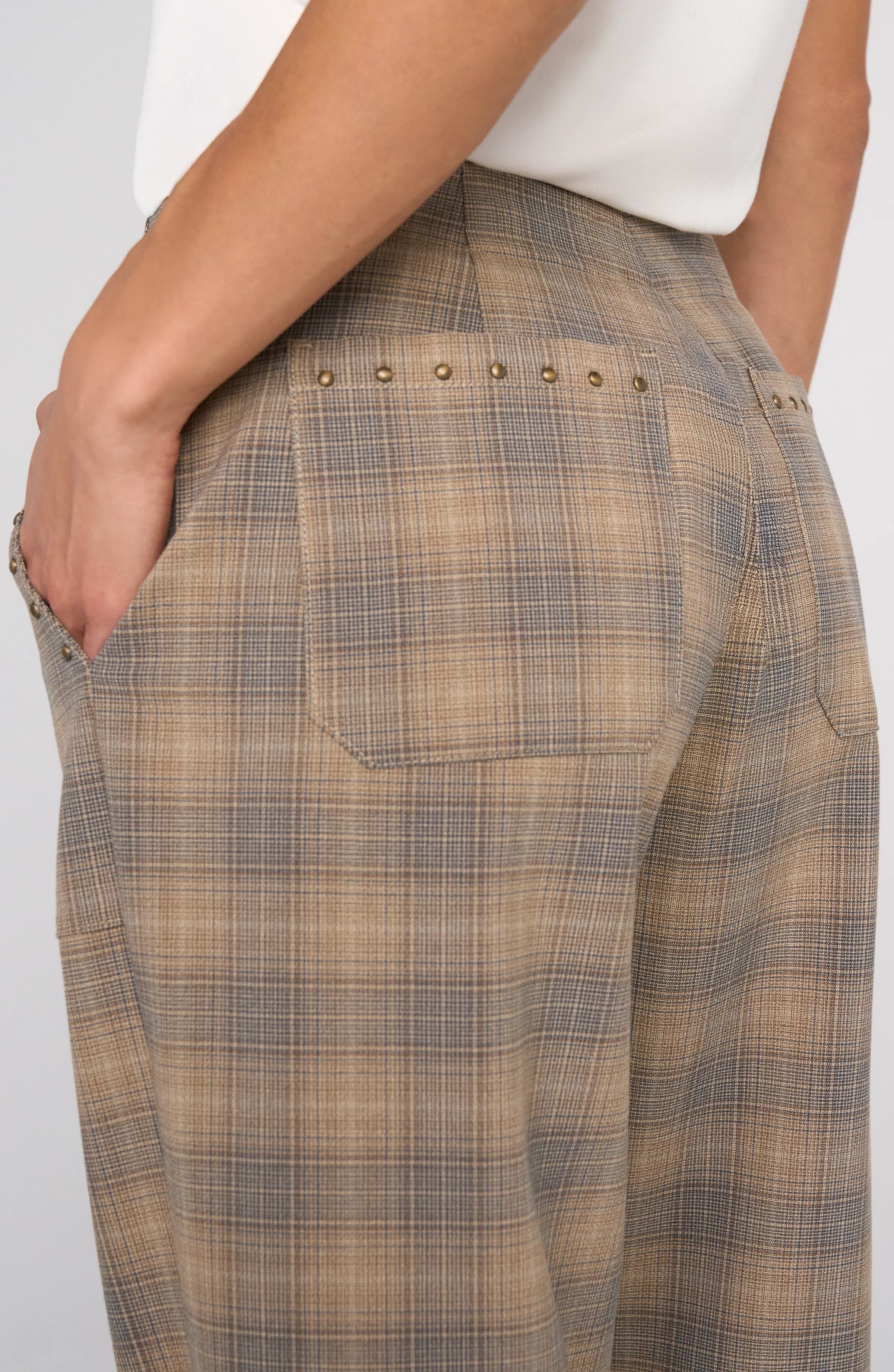 High Rise Crop Trouser W/ Drawstring