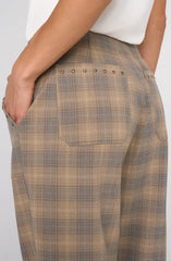 High Rise Crop Trouser W/ Drawstring