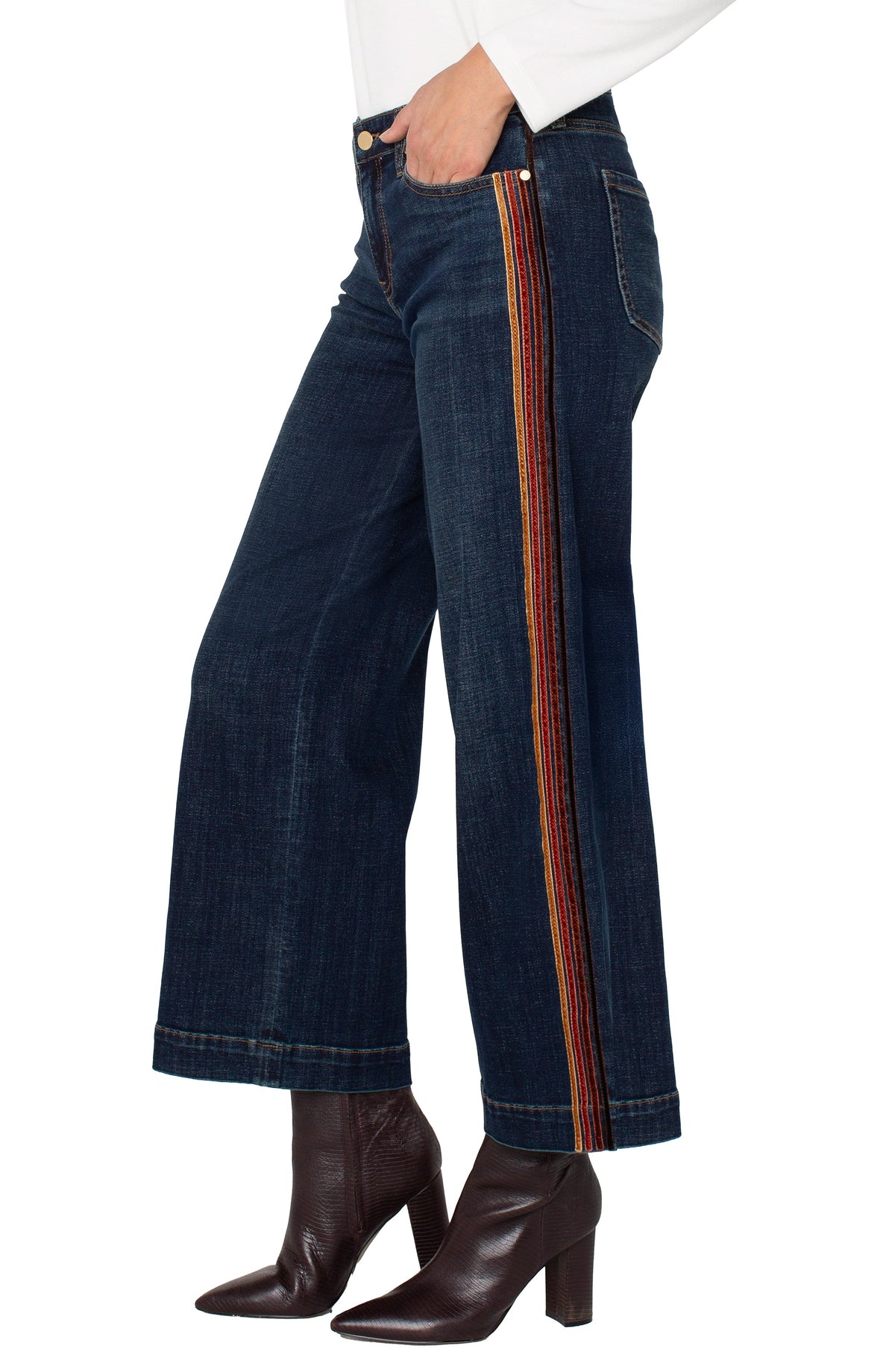 Stride Wide Leg W/ Velvet Trim