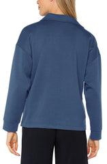V-neck Popover With Collar