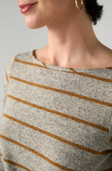 Long Sleeve Knit Top W/ Twist Detail