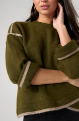 Long Sleeve Sweater W/ Tulip Hem