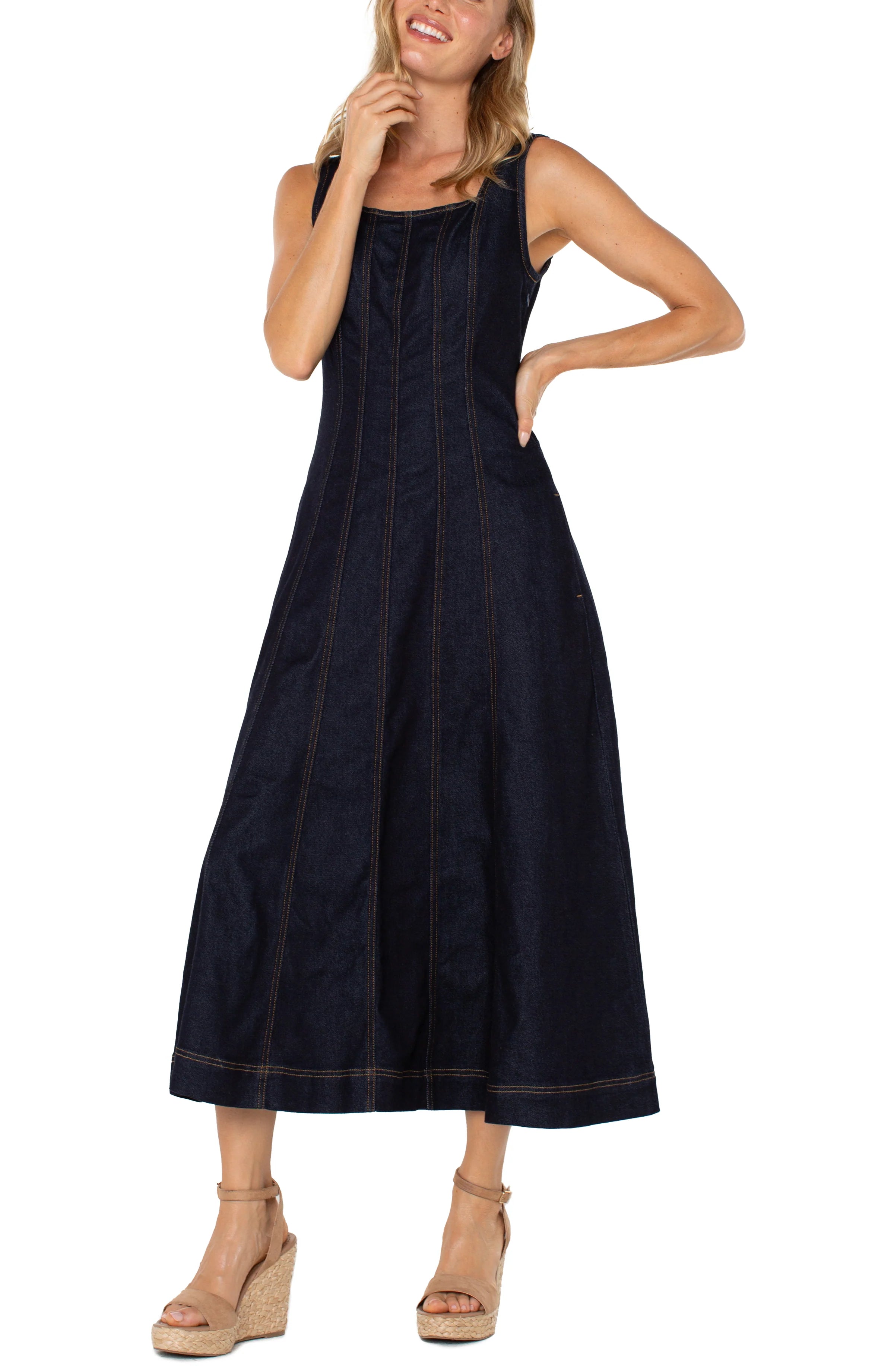 Fit 7 Flare Midi Dress