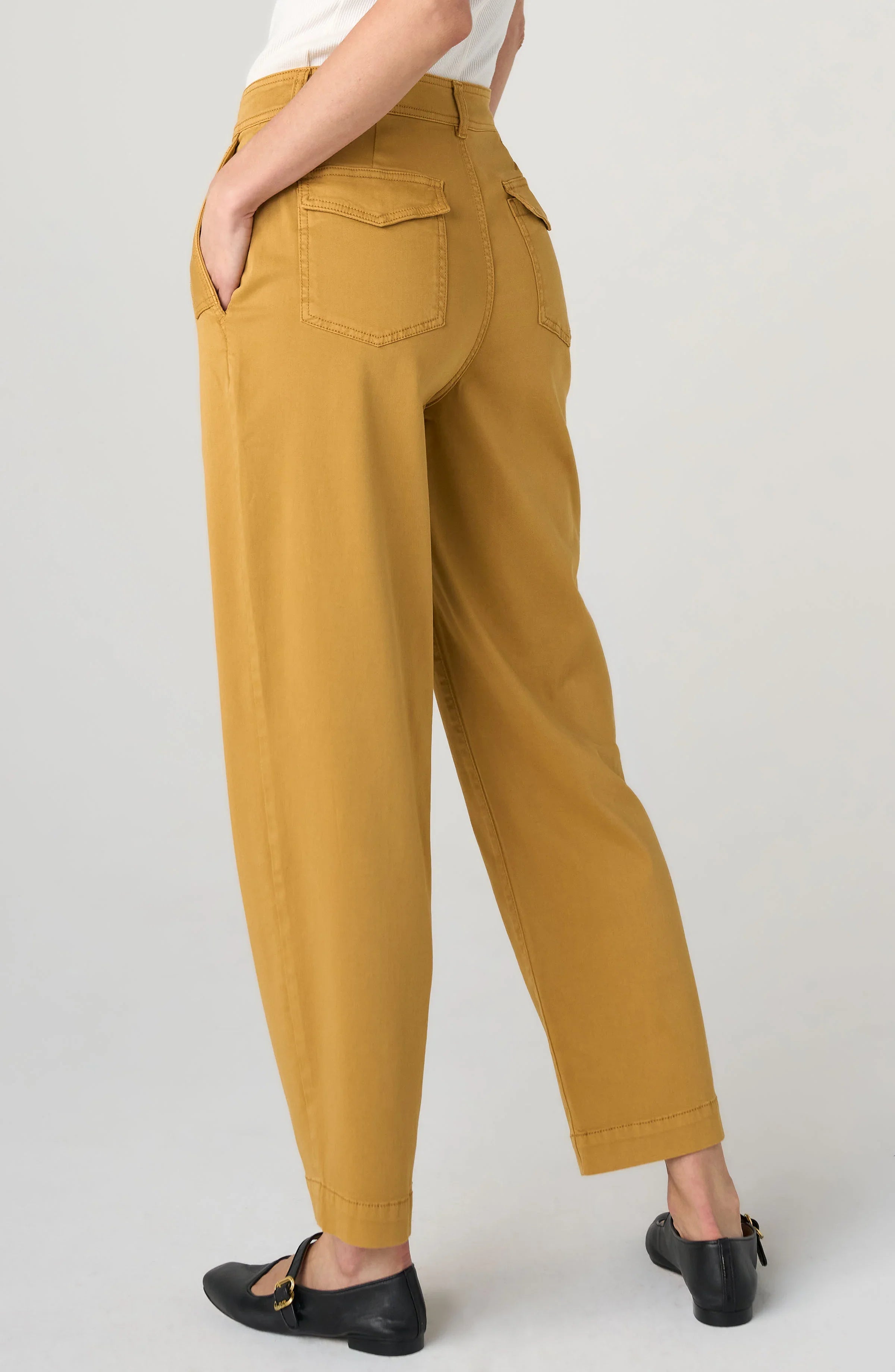 High Rise Pleated Trouser 28in
