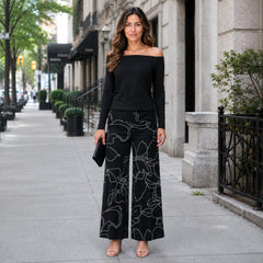 Floral Starlight Palazzo Pant