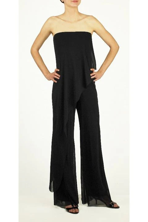 Black Jumpsuit with Overlay