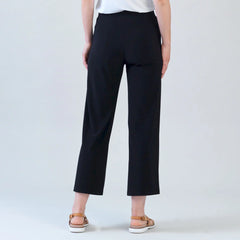 Relaxed Kick Front Slit Ankle Pant
