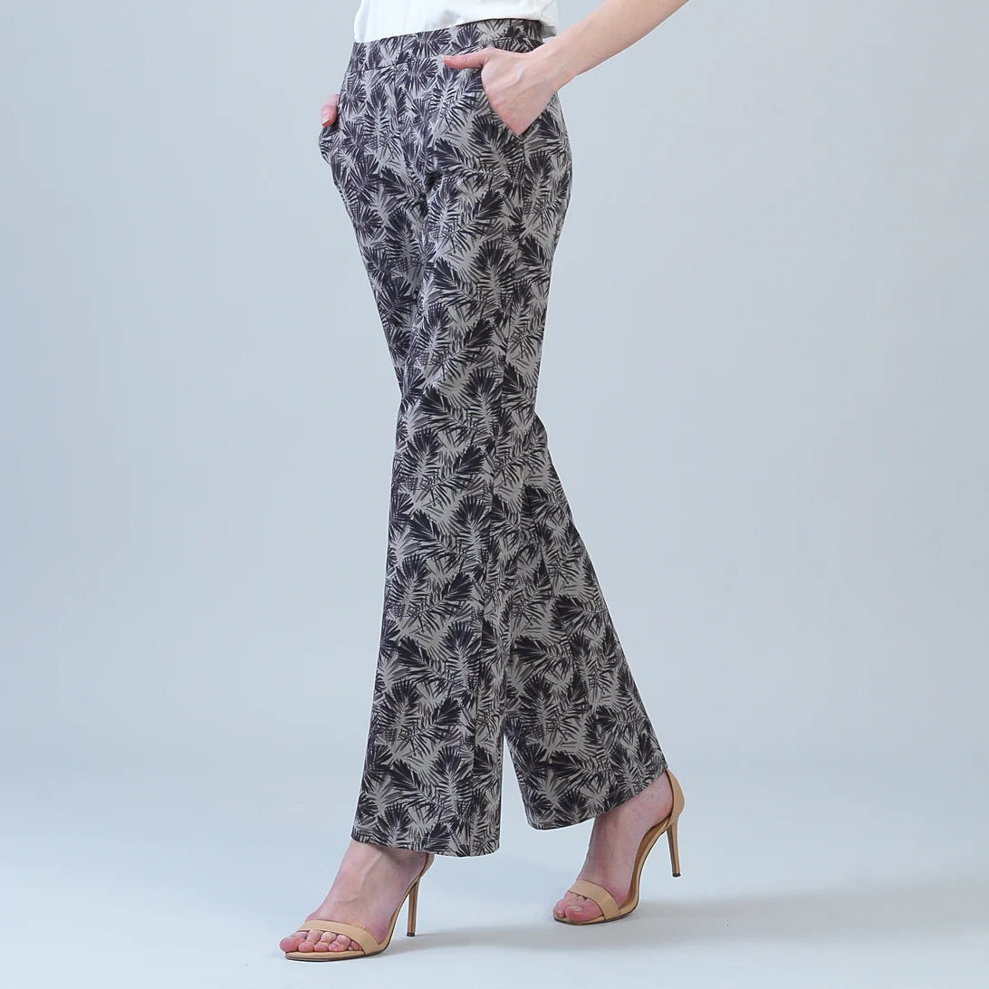 Palm Print Pull On Pant