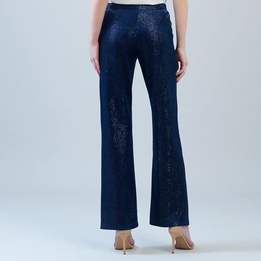Velvet Shimmer Straight Leg Pant