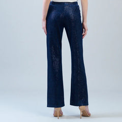 Velvet Shimmer Straight Leg Pant