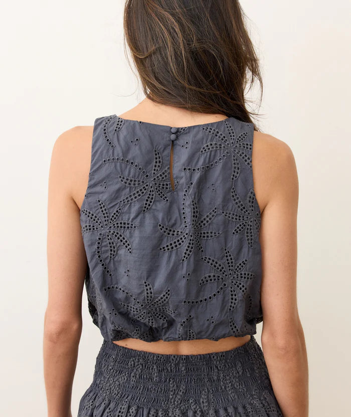 Sage Eyelet Bubble Tank