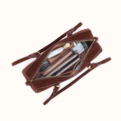 Sadie Satchel In Suede Leather