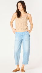 Ruffle Trim Sweater Tank
