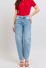 HW Side Panel Barrel Leg Jean