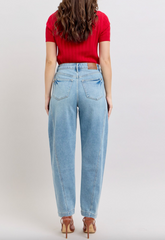 HW Side Panel Barrel Leg Jean