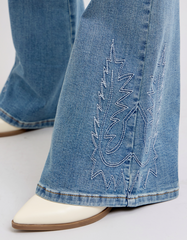 HW Western Embroidery Detail Flare