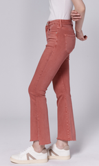 Jeanne Mid Rise Cropped Flare Denim