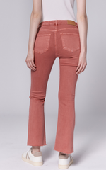 Jeanne Mid Rise Cropped Flare Denim