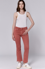 Jeanne Mid Rise Cropped Flare Denim