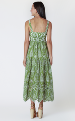 Sleeveless Embroidered Maxi Dress