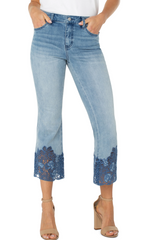 Hannah Crop Flare w/ Crochet Hem