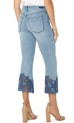 Hannah Crop Flare w/ Crochet Hem