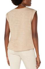 Sleeveless Woven Top