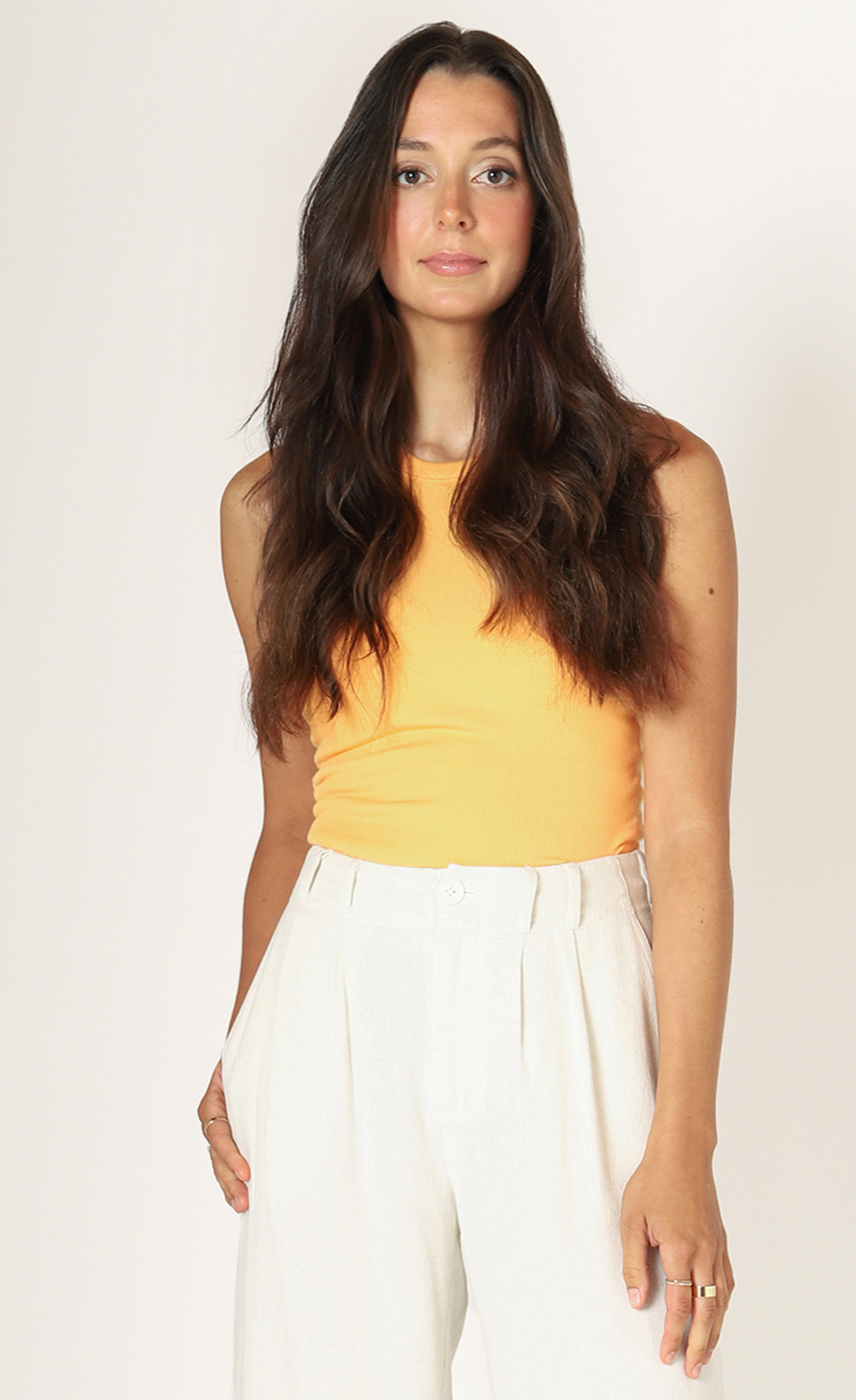 Sleeveless Ribbed Tank