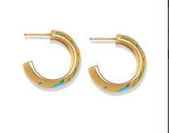Brighton Reverie Flower Hoop Earrings