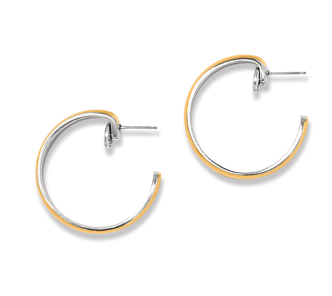 Brighton Ferrara Entrata Moon Small Hoop Earrings