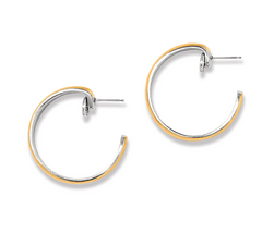 Brighton Ferrara Entrata Moon Small Hoop Earrings