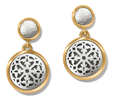 Brighton Ferrara Two Tone Luce Post Drop Earrings