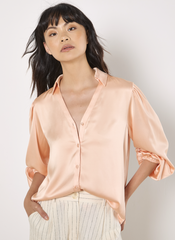 Vneck Button Down