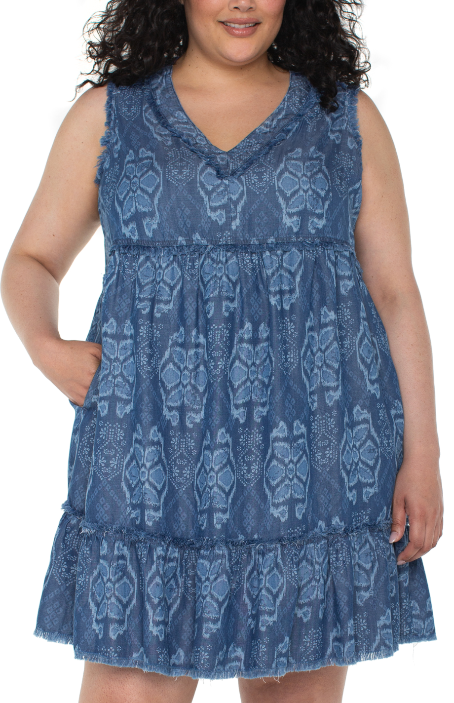 Ruffle Fray Dress