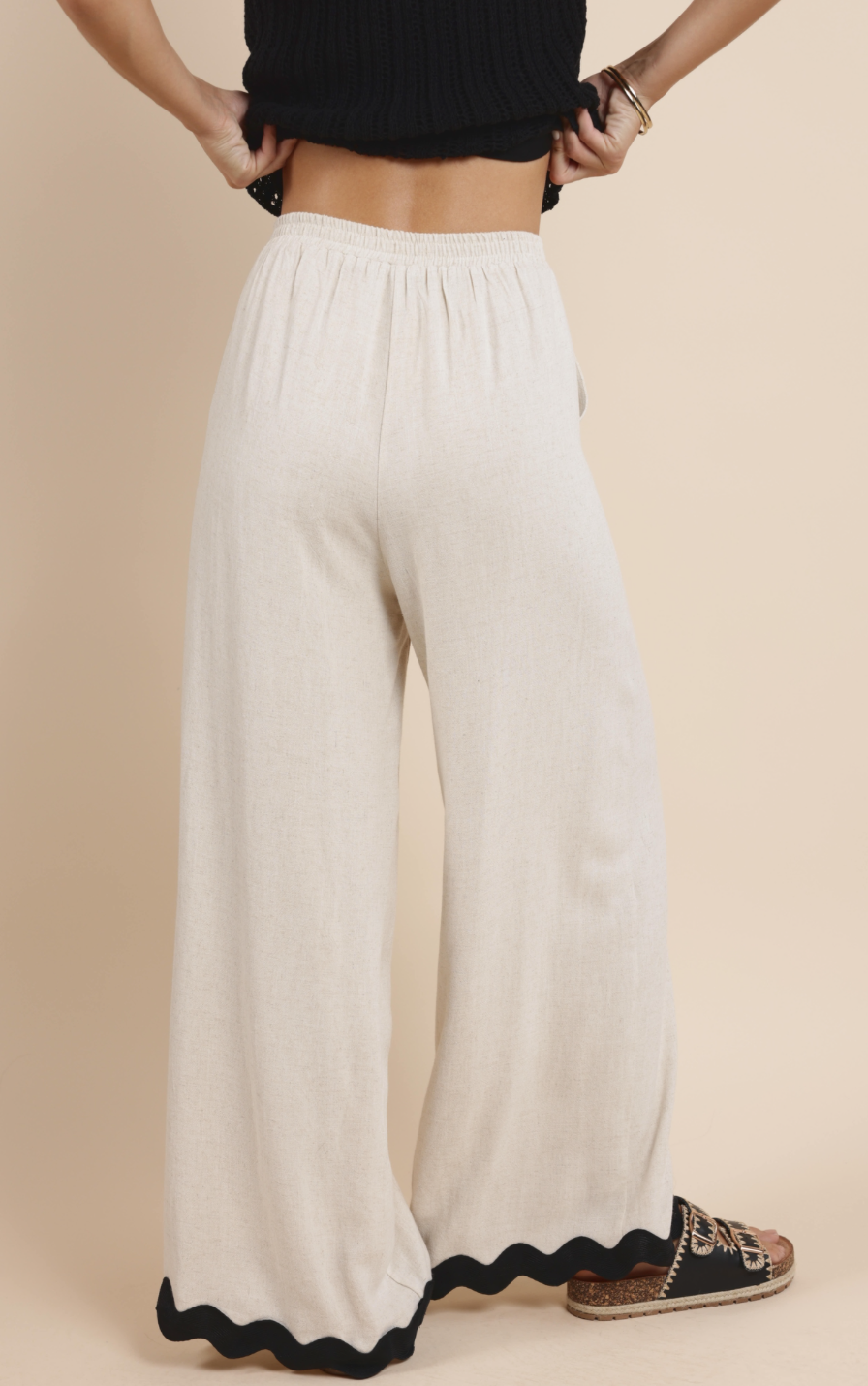 Sugarloaf Wavy Trim Elastic Pant