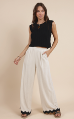 Sugarloaf Wavy Trim Elastic Pant