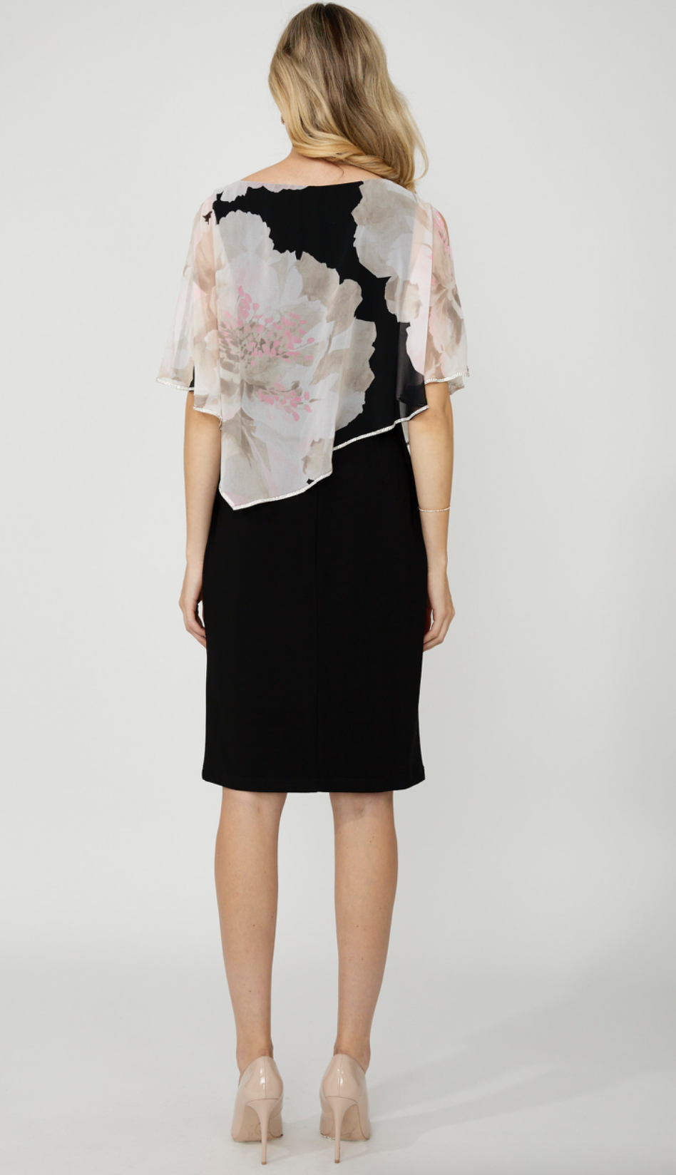 FL Floral Overlay Dress