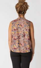 Paisley Button Down Top