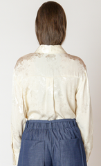 Floral Jacquard Blouse