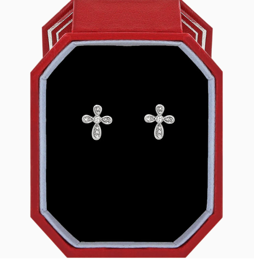 Enchanting Cross Post Earrings Gift Box