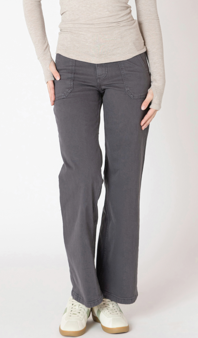 Straight Leg Twill Pant