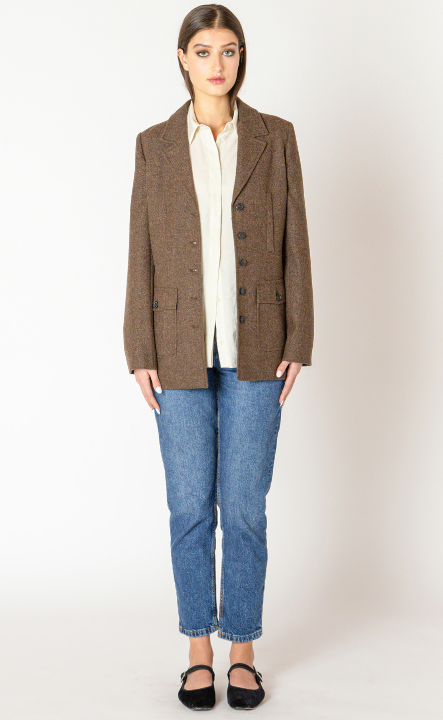 Tweed Utility Blazer
