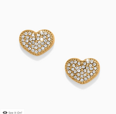 Illumina Celeste Heart Post Earrings